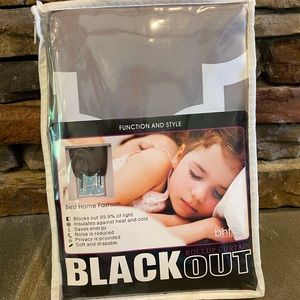 Blackout curtain valance